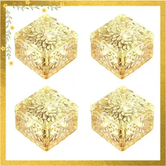 happykau ソーラーライト 埋め込み式 4個セット 屋外 防水 おしゃれ 庭 ガーデンライト 地中埋め込み型ライト 太陽光パネル充電 ガーデニングライト 自動点灯 取付簡単 玄関先/庭/芝生/車道/歩道