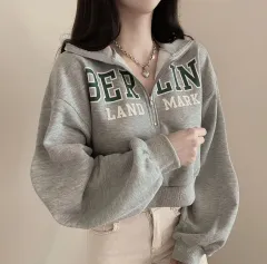 ably ハイネック カラ ハーフジップ 長袖 スウェット