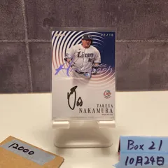 2025 EPOCH PACIFIC LEAGUE PREMIER EDITION 中村剛也 02/10 直筆サインカード 埼玉西武ライオンズ カード