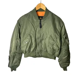 アルファ ALPHA MA-1 ブルゾン フライトジャケット F カーキ ■GY