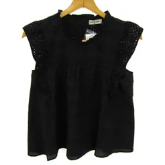 サマンサモスモス オーバーレース切替ブラウス シャツ トップス 未使用品 レディース ﾌﾘｰサイズ ブラック SM2