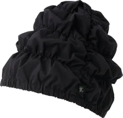 フットマーク FOOTMARK スイミング ゆったりアクアキャップエアー 水泳帽 スイムキャップ シャワーキャップ メンズ レディース 水中ウォーキング 防水 ゆったり 帽子 プール 温泉 入浴 スイム  256053 09 ブラック