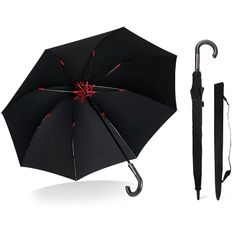 【撥水加工まで大突破】Vialifer 傘 長傘 超撥水 日傘 メンズ 260T高強度グラスファイバー Teflon加工 軽量 耐風 丈夫 大きい 自動開けステッキ傘 紳士傘 レディース 晴雨兼用傘 収納ポーチ付き (黒い)