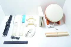 【送料無料】 ニンテンドー Nintendo Wii 本体 RVL-001 太鼓コントローラー付き　現状品