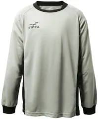 フィンタ FINTA サッカー JRキーパー3点セット ロングシャツ ハーフパンツ ストッキング ゴールキーパー 長袖シャツ 半ズボン くつ下 吸水速乾 子ども用 ロンT 部活動 クラブ活動  FT5985 0200 グレー