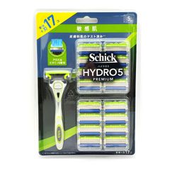 シック Schick ハイドロ5 プレミアム 敏感肌 5枚刃 本体(刃付)＋替刃16個 髭剃り カミソリ