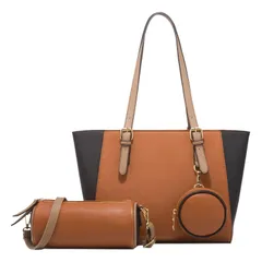 [LASTOS] トートバッグ ハンドバッグ レディース a4 軽量 通勤バッグ 肩掛け 手提げ カバン スリム バッグ 3点セット