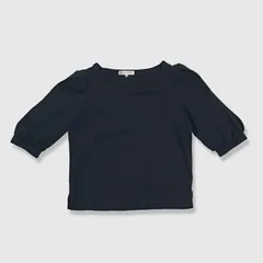 KUMIKYOKU 組曲 カットソー 半袖 クルーネック パフスリーブ