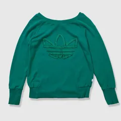 adidas アディダス 刺繍スウェット スポーティ トレフォイル