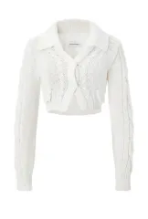 スリータイムズ ミッフィー ニット カーディガン アイボリー M