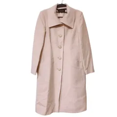 z1626 【極美品】LAPINE BLANCHE（ラピーヌ ブランシュ）チェスターコート　アンゴラ　ウール　ロングコート　ベージュ　レディース　40 高級感　上品　上質