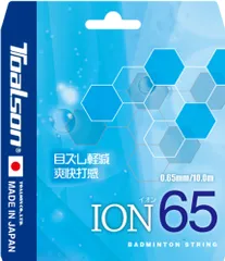 トアルソン Toalson バドミントン  イオン 65 ION65 イオングリーン バトミントン 部活 クラブ ガット ストリング ラケット 練習 試合 トレーニング 大会 自主練 メンテナンス  841650G -のサムネイル