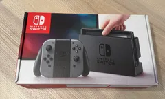 ①Nintendo Switch 本体 グレー　付属品一式