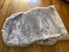 在庫処分!ムートンフリース短毛グレー系lg1-01