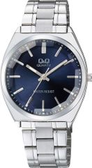 Citizen Q&Q Men's Analog Waterproof Watch with Metal Band, Navy Blue, QB78-212