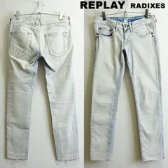 REPLAY　リプレイ　RADIXES　W74cm/W24/M　スキニーデニム　ストレッチ　レディース　アイスブルー