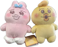 【送料無料・セール中】おぱんちゅうさぎ　おてのりましゅもっち　ぬいぐるみ2点セットa