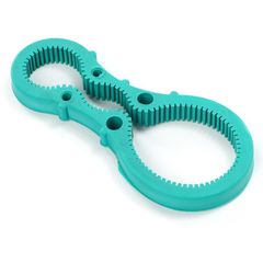 ラバー製キャップオープナー（瓶ふた＆ペットボトル用）最大8.5cm対応 滑り止めキャップ開けツール (緑) [緑]