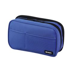 リヒトラブ ペンケース ブックタイプ ダブル ブルー 海外モデル A7555-108 [ブルー] [ダブル]