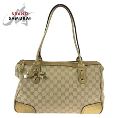 美品 GUCCI グッチ プリンシー ゴールド GGキャンバス/レザー 177052 トートバッグ ショルダーバッグ ハンドバッグ レディース 404517【中古】