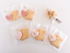 ありがとうクッキー　くまちゃん1枚、ハート1枚　合計2枚　5セット