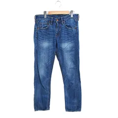 グリーンレーベルリラクシング ユナイテッドアローズ green label relaxing デニム ジーンズ ストレート パンツ ウオッシュ加工 36 ブルー 青 /FT6