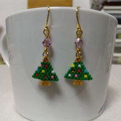 ☆300円ピアス 90.Xmas/ミニツリー