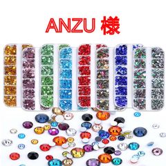 【ANZU 様】　高分子ストーン　ミルキーストーン　デコストーン　デコうちわ　ラインストーン