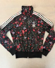 アディダス フラワー パータン トラックジャージ レディース