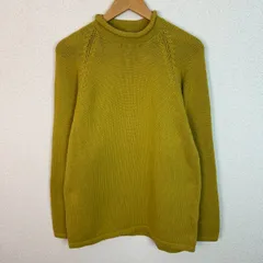 90s J.CREW ジェイクルー ニット セーター ロールネック 巨人タグ マスタード Mサイズ メンズ 古着 ストリート アメカジ