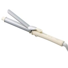 アイリスオーヤマ MiCOLA (ミコラ) カールアイロン コテ パイプ直径28mm 海外対応 温度調節可能 HIR-MC101-W オフホワイト [オフホワイト] [カールアイロン(28mm)]