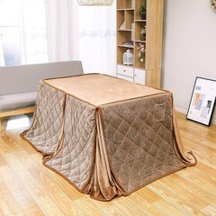 即納：JEMAジェマ ハイタイプ テーブル ダイニング 省スペース こたつ布団 こたつ掛け布団 掛け布団単品 吸湿発熱 ふわふわ感触フランネル生地 約240x295ｃｍ 長方形 洗える ケーブル ベージュ