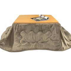 即納：リヴェール こたつ布団 こたつ掛け布団 省スペース 長方形 洗える フランネル あったか 暖かい ボリューム 北欧 おしゃれ コンパクト コタツ布団 約180×220cm (グレージュ)