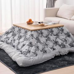 即納：HOMFINE こたつ布団 長方形 大判 単品 205x245cm 両面使える こたつふとん リバーシブル あったか 厚手 シェニール フランネル こたつ掛け布団 適応こたつ台:80～90×120cm ふわふわ ぽかぽか ぬくぬく 冬用 洗える 静電気防