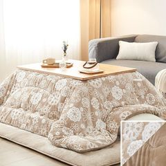 即納：VK Living こたつ布団 長方形 単品185×235cm 中綿1.8kg 【SUPER HOT】 発熱綿使用+LockHeat速暖発熱繊維 撥水加工 ポケット付き フィットキルト こたつ掛け布団 リバーシブル 両面使える フランネル 24時間持続制