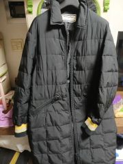 オニツカタイガー ブラック ロング ダウン L