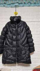 ブラックヤク レディース ブラック グースダウン ファー レディース ロング 100