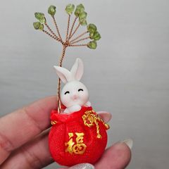 ペリドット✨うさぎのマネーツリー✨お金のなる木✨