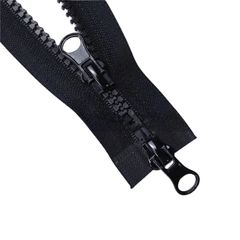 5号 樹脂ファスナー 粗目 ダブルスライダー（上下開き）オープンエンド コート・ダウン バッグ修理 ＤＩＹ (50cm) [50cm]