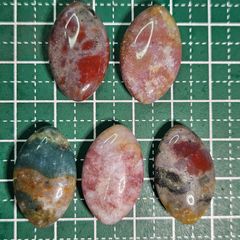 オーシャンジャスパー✨ティアドロップ✨ルース5個セット✨