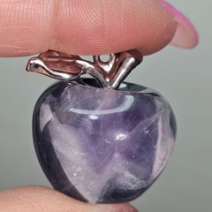 シラーあり✨️キャンディ フローライトリンゴ りんご林檎 天然石置物