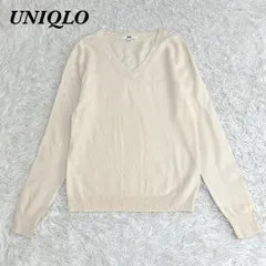 【美品】 UNIQLO カシミヤ100％ ニット・セーター S 　ホワイト