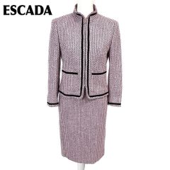 美品】ESCADA 高級 ヴァージンウール チェック ロングコート - メルカリ