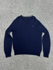 ポロ正規品 / メンズ95-100 / メリノウール ネイビー ニット