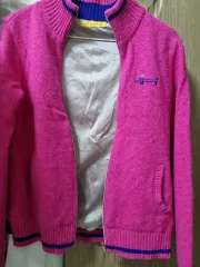 LOUIS CASTEL ルイカステル ピンク色 ニット ジップアップ