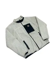 カーハート WIP アイボリー フリース ジップアップ ジャケット