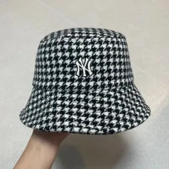 MLB ハウンドトゥース バケットハット ニューヨーク・ヤンキース