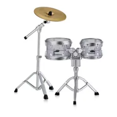 【中古】トレーディングフィギュア HIGH TOM＆LOW TOM＆STAND＆CHINA CYMBAL 「Pearl Drums Miniature Collection2」