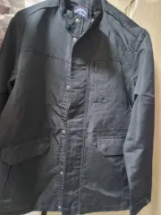 LEFREQUEZ メンズ ブラック コットン ジャケット