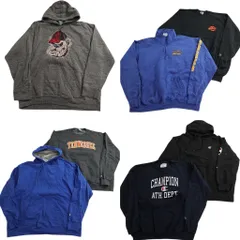 古着卸 まとめ売り チャンピオン Champion スウェット 7枚セット (メンズ 2XL /3XL /4XL ) カレッジ風 フーディー 中古 古着 ND0309